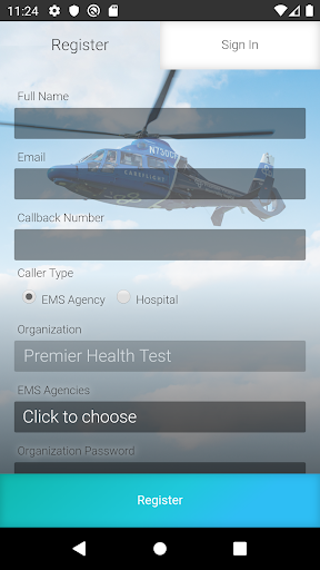 CareFlight Premier Health Screen 3
