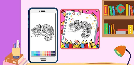 Chameleon Mandala Coloring Android App