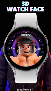 Cool 3D watch face