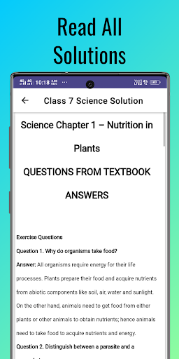 class 7 science solution Screen 3