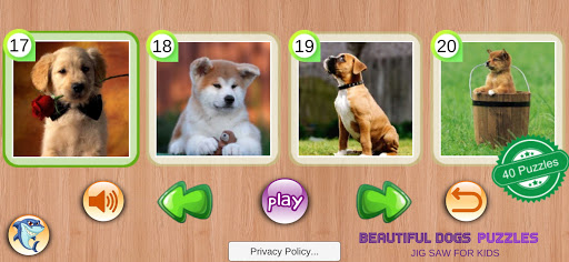 Beautiful Dogs Puzzles Toddler Screen 2