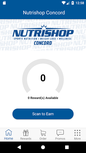 Android application Nutrishop Concord screenshort