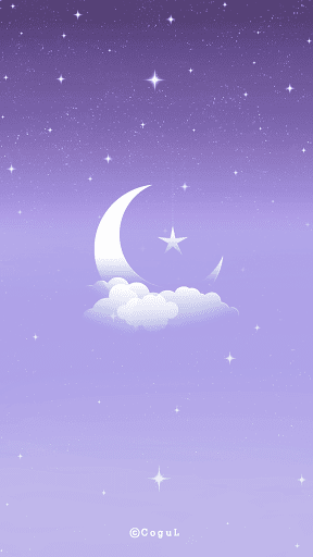 Android application 카카오톡 테마 - 달빛별빛 하늘 screenshort