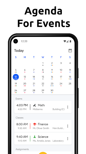 School Planner - Timetable Screen 2