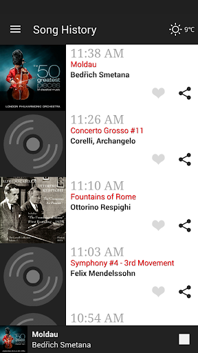 Classical 101 WRR Radio Screen 2