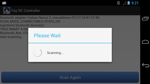 Android application Fay RC Controller screenshort