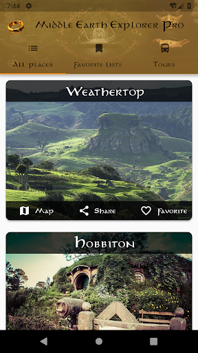 Android application Middle Earth Explorer free screenshort