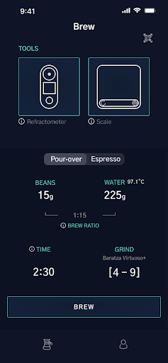 Android application DiFluid Café screenshort