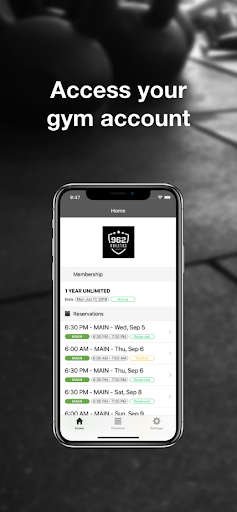 Android application 962 Athletics screenshort