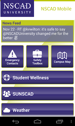 NSCAD Mobile Screenshot 1 - AppWisp.com