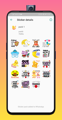 Sticker de Gracias para WastickerApp