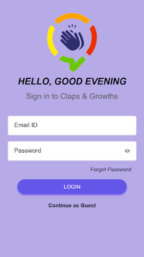 Android application Claps & Growths screenshort
