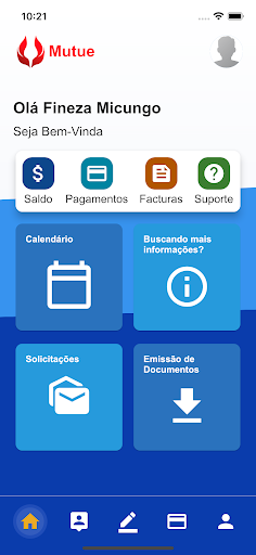 Mutue Mobile Screen 2
