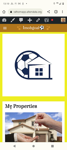 Android application Imobgoal screenshort