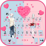 Cover Image of 下载 Romantic Lover Keyboard Theme  APK