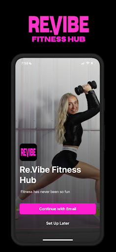 Android application Re.Vibe Fitness Hub screenshort