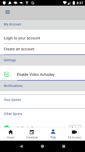 Comet Athletics Screen 3