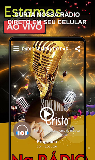 Android application Rádio Semeando para Cristo screenshort