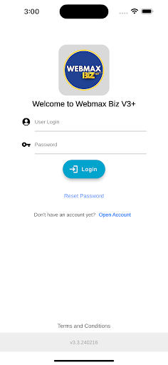 Android application Webmax Biz V3+ screenshort