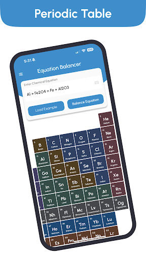 Chemical Equation Balancer Screen 2