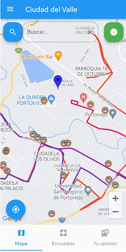 Android application Ciudad del Valle SIU screenshort