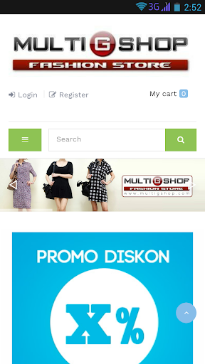 Android application Multigshop - Grosir Baju Impor screenshort