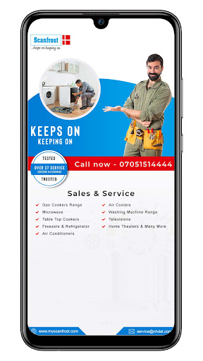Android application Scanfrost Service Admin screenshort