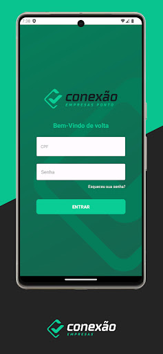 Android application Conexão Ponto screenshort