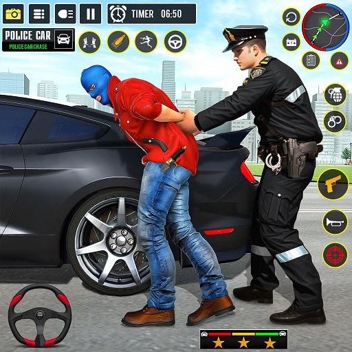 لعبة مطاردة اللص سيارة الشرطة