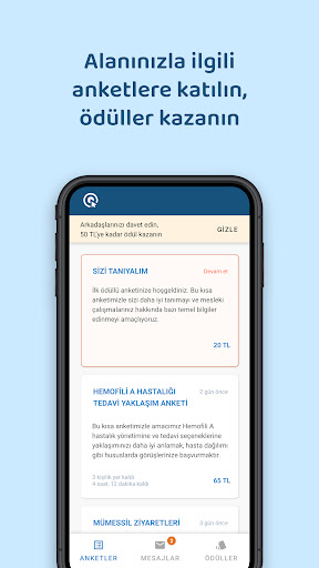 Android application UzmanFikir - Ödüllü anketler screenshort