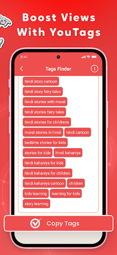 YouTag : Find video tags Screenshot 3 - AppWisp.com