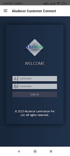 Android application Aludecor Customer Connect screenshort