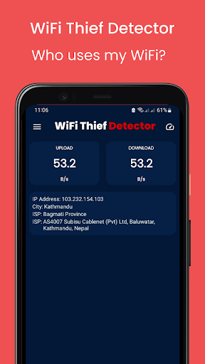 Screenshot of WiFi Thief Detector