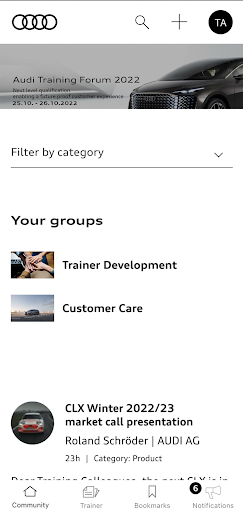 Audi Qualification Gateway App Screen 2