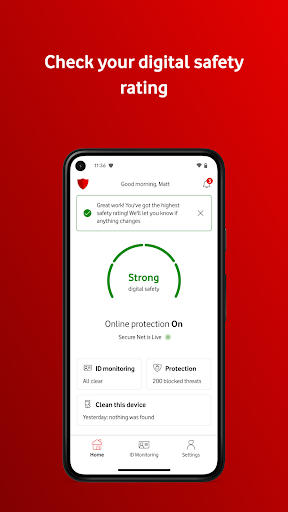 Vodafone Secure Net Screenshot
