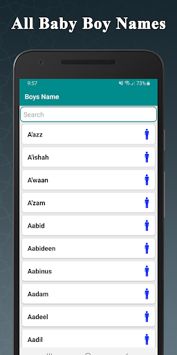 Islamic Baby Names & Meanings Screen 2