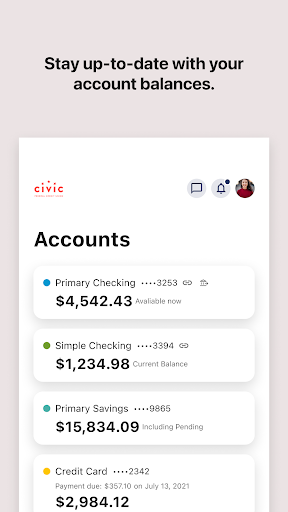 Civic Federal Credit Union Screen 3