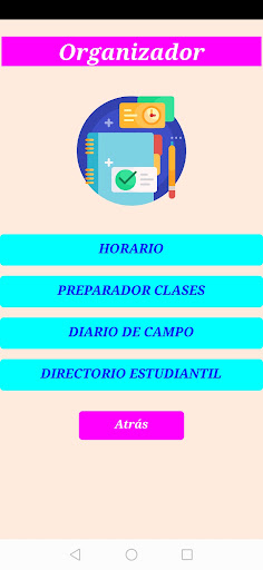 Organizador Docente Screen 2
