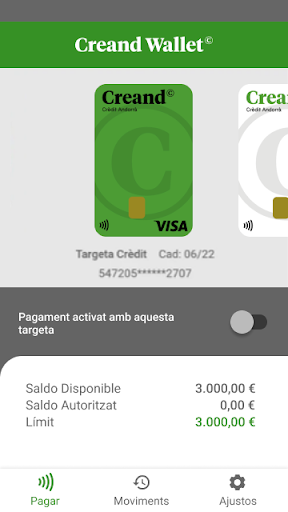 Creand Wallet Screen 3