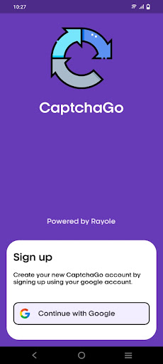 Android application CaptchaGo screenshort
