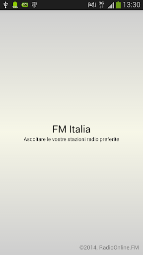 Android application FM Italia screenshort
