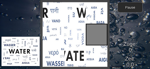 Android application WeltWassertag Schiebepuzzle screenshort