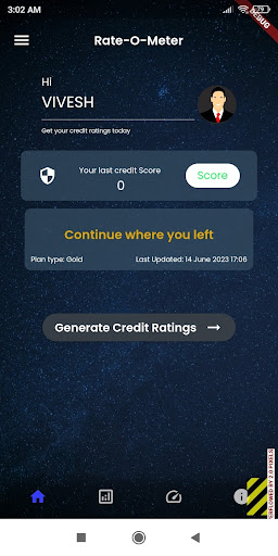 Android application Rate-O-Meter screenshort