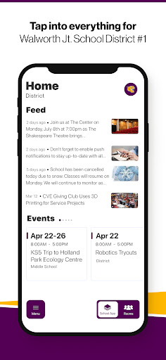Android application Walworth Jt School District #1 screenshort