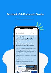 Motast I09 Earbuds Guide