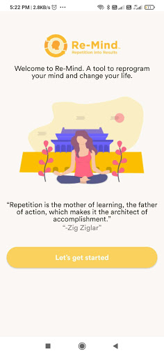 Android application Re-Mind screenshort