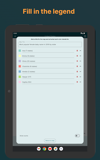 Screenshot of MapChart