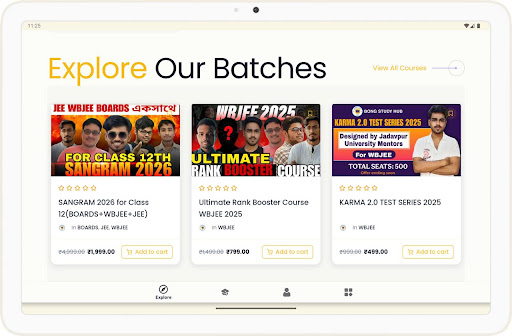Bong Study Hub - JEE, WBJEE Screenshot 3 - AppWisp.com