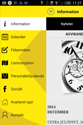 Android application Kvarteret Igor Intern screenshort