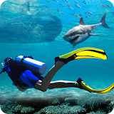 Underwater Scuba Diver Survival: Hungry Shark Game icon